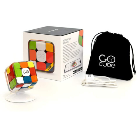 GoCube Edge: Le Rubiks Cube Connecté Révolutionnaire - Apprenez, Jouez & Défiez le Monde!