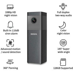 Bosma X1, la caméra avec alarme intégrée
