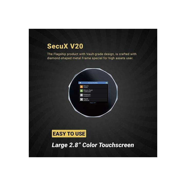 SecuX V20 Crypto Hardware Wallet: Military-Grade Security for Your Digital Assets