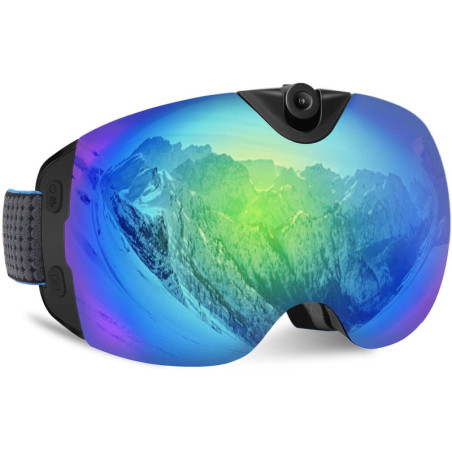 OhO 4K Camera Ski Goggles: Anti-Fog, UV400, WiFi Live Streaming