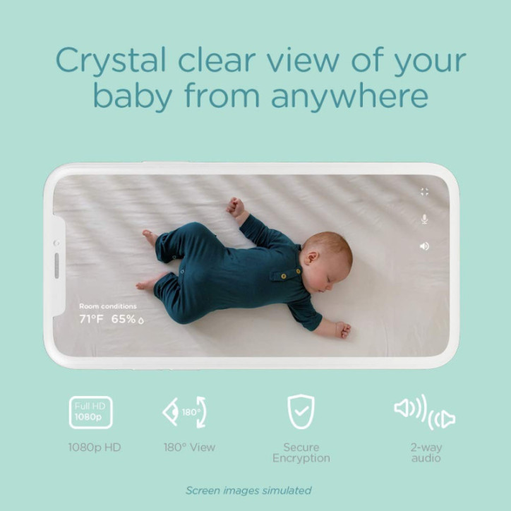 Pampers Lumi Smart Baby Monitor: HD Video, Two-Way Audio & Sleep Tracking. Peace of Mind for New Parents!
