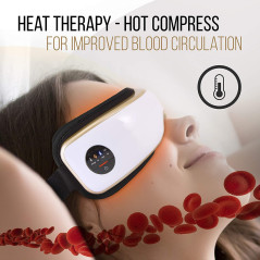 SereneLife SLEYMSG55, le casque de massage pour vos yeux
