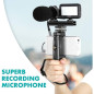 Movo V7 Vlogging Kit: Stereo Mic, LED Light & Wireless Remote for Pro Smartphone Videos Movo V7 Vlogging Kit: Stereo Mic, LED Light & Wireless Remote for Pro Smartphone Videos