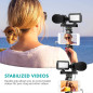 Movo V7 Vlogging Kit: Stereo Mic, LED Light & Wireless Remote for Pro Smartphone Videos Movo V7 Vlogging Kit: Stereo Mic, LED Light & Wireless Remote for Pro Smartphone Videos