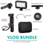 Movo V7 Vlogging Kit: Stereo Mic, LED Light & Wireless Remote for Pro Smartphone Videos Movo V7 Vlogging Kit: Stereo Mic, LED Light & Wireless Remote for Pro Smartphone Videos