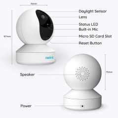 Reolink E1 Pro, the pack of 2 cameras