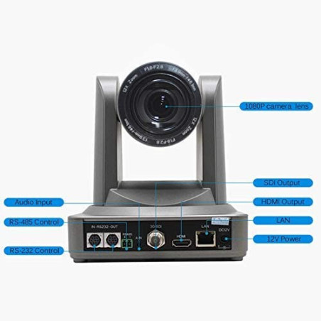 Zowietek 20X Zoom PTZ Camera: Crystal-Clear Streaming & Surveillance - Free Shipping!