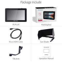 FEELWORLD F6 Plus: Moniteur Tactile 5.5 4K pour Caméra DSLR - Précision et Contrôle!