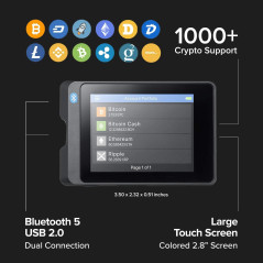 SecuX W10, le portefeuille tactile