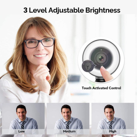 Vitade 1080p HD Webcam: Crystal-Clear Video, Noise-Canceling Mic, Perfect for Streaming & Video Calls!