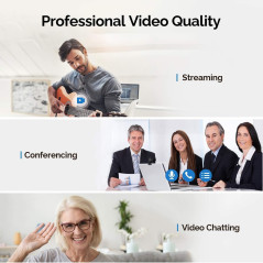 Vitade HD Webcam with Microphone - Crystal Clear Streaming & Video Calls