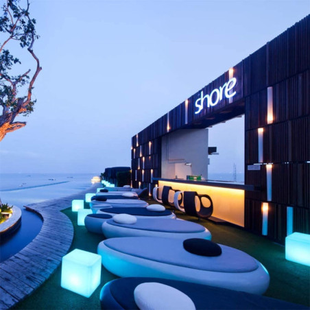 Mr.Go LED Cube: Waterproof Color Changing Light - Rechargeable, Indoor/Outdoor Decor