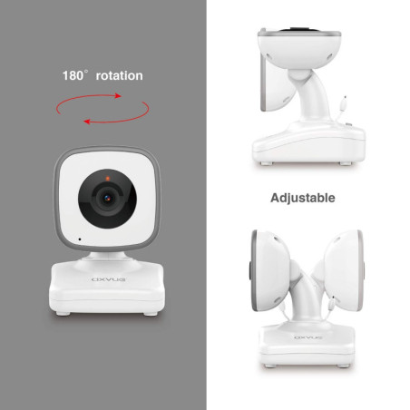 Axvue A242 Baby Monitor with Two Cameras: See & Hear Your Baby, Day or Night!