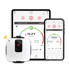 tempCube: Surveillance Température & Humidité 4G, Alertes Mobile, Sans Abonnement! Idéal Cave à Vin & Serre