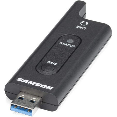 Samson XPD2 Lavalier: Micro sans Fil USB pour Podcasts, Streaming & Présentations Impeccables