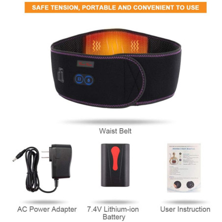 Ceinture Chauffante Dorsale Massante HUNT HEAT : Soulagement Douleur & Relaxation Personnalisée