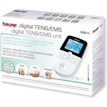 Beurer EM49: Soulagement Douleur, EMS & Massage - Votre Bien-Être Personnalisé!