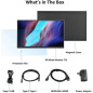 Écran Portable ZSCMALLS 15.6 Full HD: Votre Bureau Mobile Ultime! USB-C & HDMI Écran Portable ZSCMALLS 15.6 Full HD: Votre Bureau Mobile Ultime! USB-C & HDMI