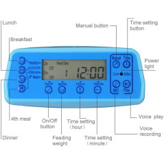 Distributeur Automatique Iseebiz 3L: Nourriture Programmée et Voix Personnalisée pour Chat et Chien