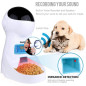 Distributeur Automatique Iseebiz 3L: Nourriture Programmée et Voix Personnalisée pour Chat et Chien Distributeur Automatique Iseebiz 3L: Nourriture Programmée et Voix Personnalisée pour Chat et Chien