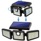 AmeriTop Lumière Solaire 800LM: Sécurité Optimale avec Détecteur de Mouvement 270°! AmeriTop Lumière Solaire 800LM: Sécurité Optimale avec Détecteur de Mouvement 270°!