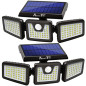 AmeriTop Lumière Solaire 800LM: Sécurité Optimale avec Détecteur de Mouvement 270°! AmeriTop Lumière Solaire 800LM: Sécurité Optimale avec Détecteur de Mouvement 270°!