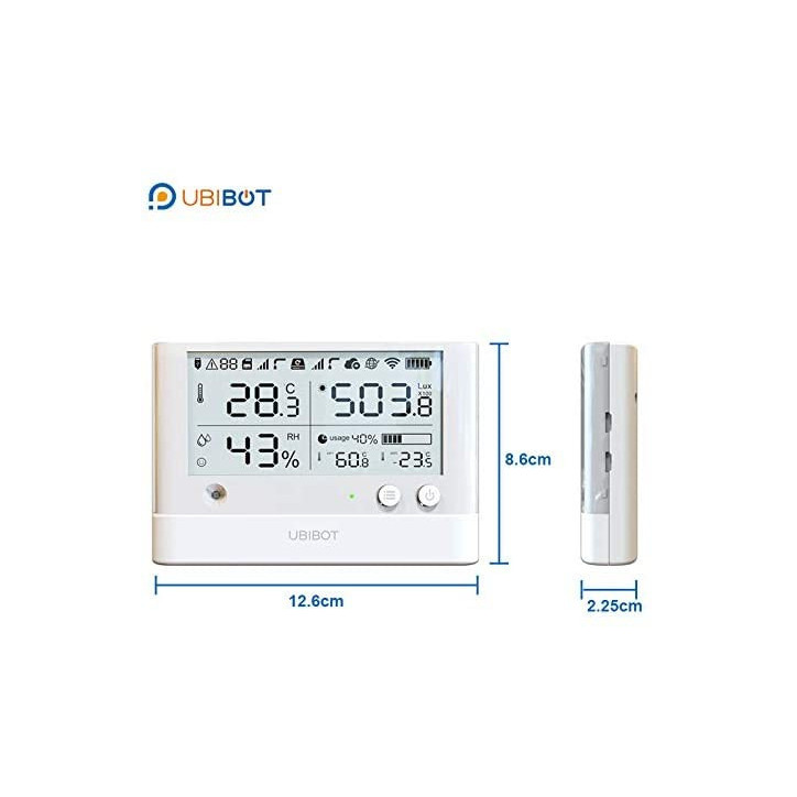UbiBot WS1 Pro: Smart WiFi Thermometer & Hygrometer - Monitor Temp, Humidity & Light, Get Alerts! UbiBot WS1 Pro: Smart WiFi Thermometer & Hygrometer - Monitor Temp, Humidity & Light, Get Alerts!