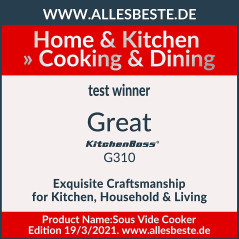 KitchenBoss KG310SFR, the vacuum cooker