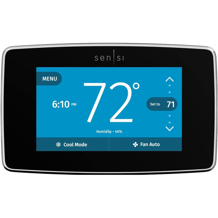 Thermostat Intelligent Sensi Touch dEmerson: Contrôle Wi-Fi, Économies dÉnergie & Confort Ultime