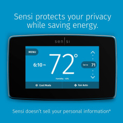 Sensi Touch Smart Thermostat: Save Energy & Control Your Home Climate From Anywhere!