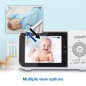VTech VM819: Moniteur Bébé Longue Portée avec Berceuses et Capteur de Température - Tranquillité desprit! VTech VM819: Moniteur Bébé Longue Portée avec Berceuses et Capteur de Température - Tranquillité desprit!