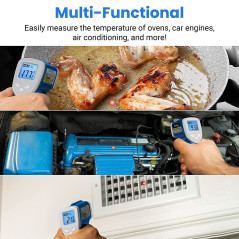 Thermomètre Infrarouge Etekcity: Précision Ultime pour Cuisine, HVAC et Bricolage - Mesurez Tout Facilement!