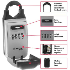 Master Lock 5420D: Secure Key Lock Box with Adjustable Shackle - Share Keys Safely!