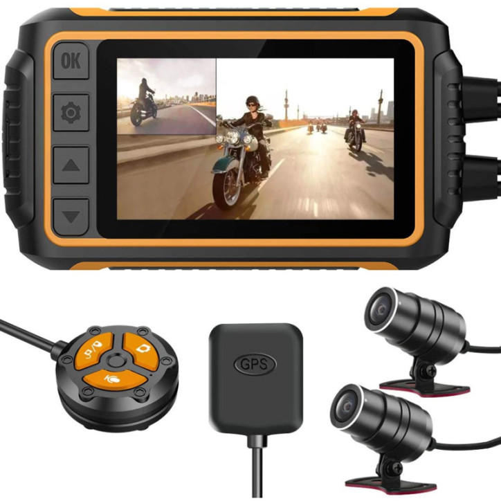 ZOMFOM Motorcycle Dash Cam: Dual 1080p, GPS, Wi-Fi - Capture Every Ride! ZOMFOM Motorcycle Dash Cam: Dual 1080p, GPS, Wi-Fi - Capture Every Ride!