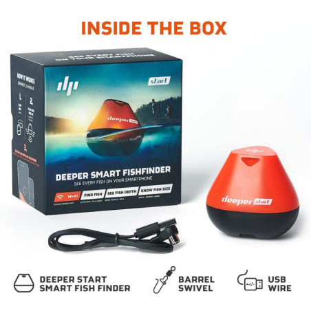 Deeper START: Smart Fish Finder - Castable, Wi-Fi, See Fish on Your Phone!