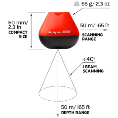 Deeper START Smart Fish Finder – Castable Wi-Fi fish finder for recreational fishing from dock, shore or bank