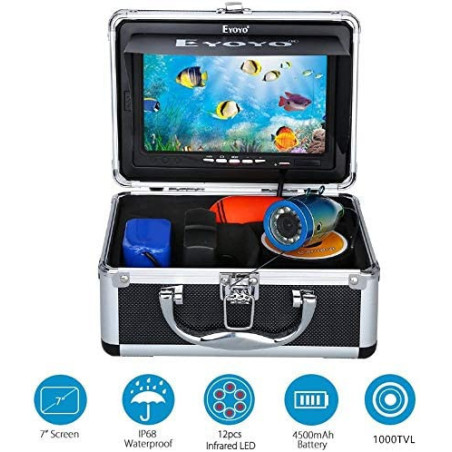 Eyoyo Underwater Fishing Camera: 7 LCD, Infrared Night Vision, 30M Cable
