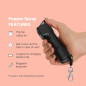 Plegium Smart Pepper Spray: GPS, Siren & Light - Instant Self Defense for Women & Men Plegium Smart Pepper Spray: GPS, Siren & Light - Instant Self Defense for Women & Men