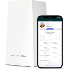 Gryphon AX Advanced Security and Parental Control Tri-Band Mesh WiFi 6 System, 3000 sqft Coverage per Mesh Router WiFi 6,
