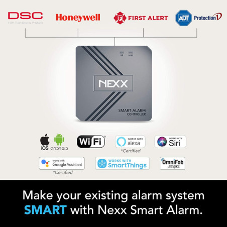 Nexx: Contrôlez Votre Système dAlarme à Distance! Compatible Alexa & Google