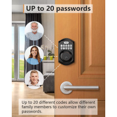 TEEHO Keyless Entry Door Lock: Secure Your Home with Auto Lock & Weatherproof Design!