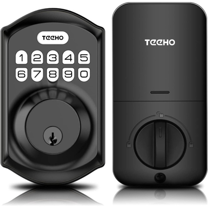 Serrure de Porte Intelligente TEEHO: Accès Sécurisé sans Clé, Code, Auto-Verrouillage Serrure de Porte Intelligente TEEHO: Accès Sécurisé sans Clé, Code, Auto-Verrouillage