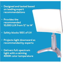 Carex Day-Light Classic Plus: 10,000 LUX UV-Free Light Therapy Lamp for Enhanced Mood & Energy