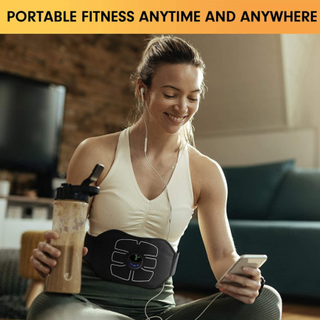 Stimulateur Musculaire EMS Avancé: Sculptez Vos Abdos Facilement! Résultats Visibles en Semaines