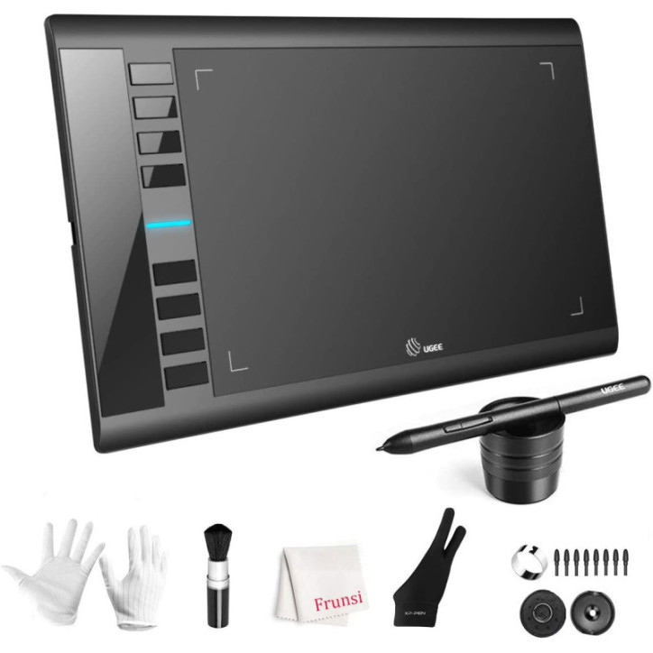 Tablette Graphique UGEE M708 V3: Libérez Votre Créativité! Grand Format, 8192 Niveaux de Pression
