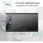 Tablette Graphique UGEE M708 V3: Libérez Votre Créativité! Grand Format, 8192 Niveaux de Pression