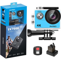 AKASO EK7000 4K30FPS Action Camera Ultra HD Underwater Camera 170 Degree Wide Angle 98FT Waterproof Camera Silver