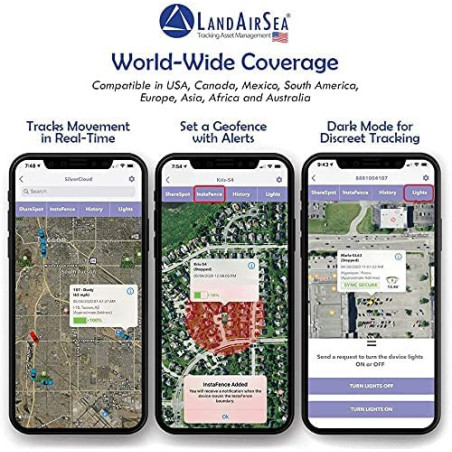 LandAirSea 54 GPS Tracker: Real-Time, Waterproof Magnetic Tracking - Long Battery Life!