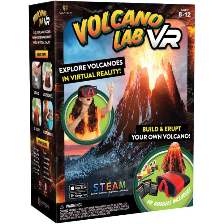 Volcano Lab VR Kit: Build, Erupt & Explore in Virtual Reality! STEM Learning for Kids Volcano Lab VR Kit: Build, Erupt & Explore in Virtual Reality! STEM Learning for Kids