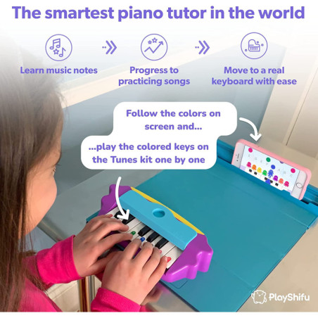 PlayShifu Plugo Tunes: Interactive STEM Piano for Budding Musicians! Ages 3+